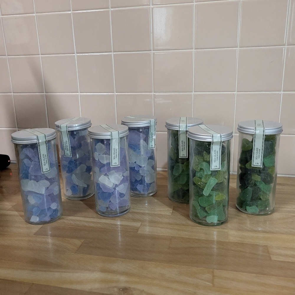 Sea Glass 2 lb Jars Restoration Hardware